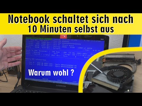 Notebook schaltet sich selbst ab 💻 geht nach 10 Minuten von alleine aus 😒