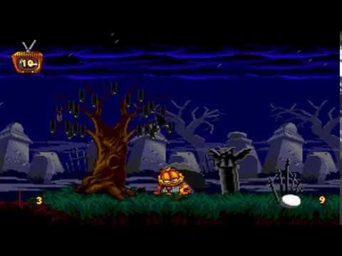 garfield caught in the act(genesis) - playthrough part 1