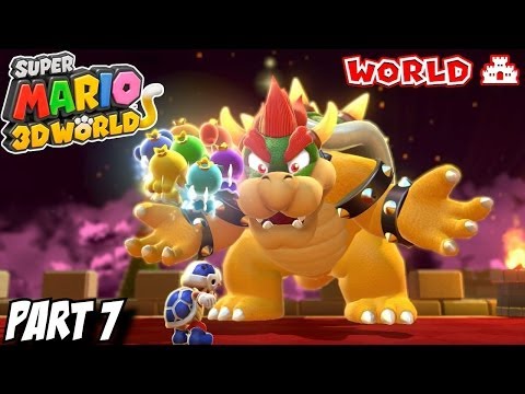 Super Mario 3D World - Gameplay Walkthrough Part 7 - World Castle 100%