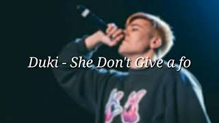 She don't give a fuck