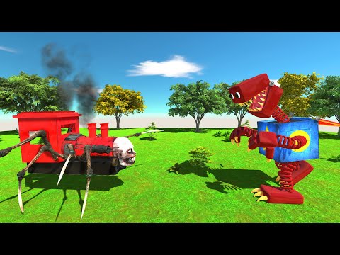 Choo Choo Charles vs Boxy Boo - Animal Revolt Battle Simulator