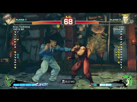 Kiryu Tsukimiya [Guy] vs Lkia [Guile] SSF4 Japanese Online Ranked Matches - TRUE-HD