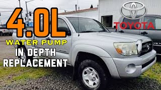 How to Replace [1GR-FE] Water Pump 03 - 15 | 4.0L | Toyota Tacoma 4Runner Tundra FJ Cruiser Aisin
