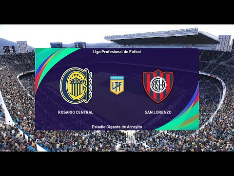 ROSARIO CENTRAL vs SAN LORENZO | LIGA PROFESIONAL ARGENTINA | GAMEPLAY | PES2021