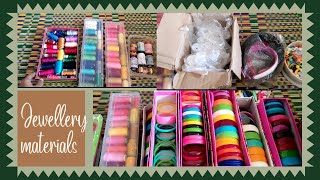 My 7 yrs collection of silk thread  materials-Part1|How to start a jewellery making business at home