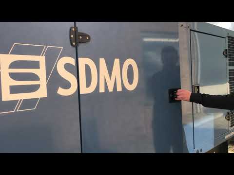 SDMO V220 Volvo leroy Somer 250 kVA Supersilent generatorset stocknr 3172