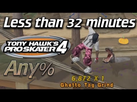 THPS4 any% speedrun 31:58.68 IGT (unrestricted)