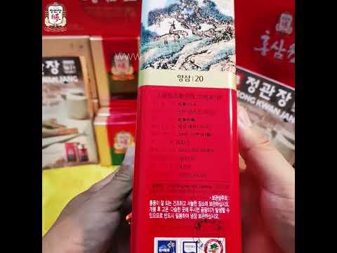 Video Chi Tiết Hồng sâm củ khô KGC Hàn Quốc 600g số 20