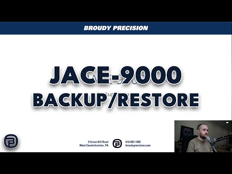 JACE 9000 Backup/Restore