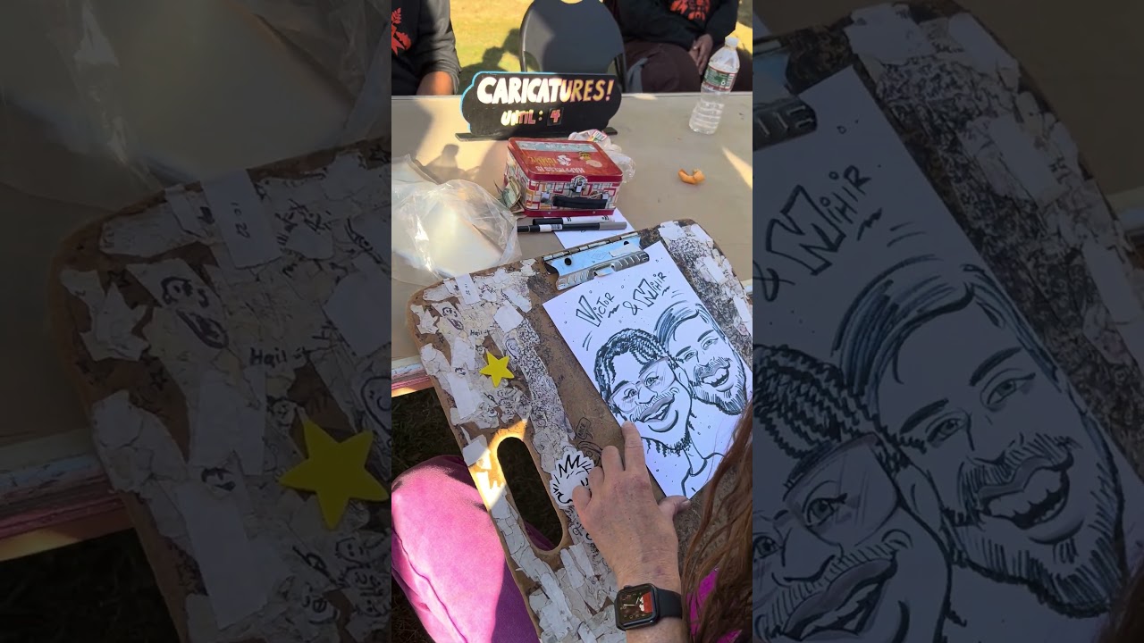 Promotional video thumbnail 2 for Caricatures by Gina Minichino