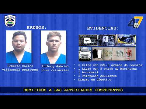 Incautan cocaína y marihuana durante operativo en Rivas