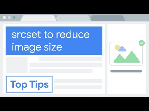 Reduce image size: use srcset to automatically choose the right image