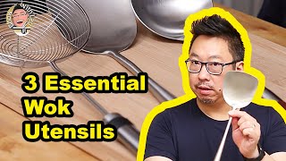 I Review THE Top 3 ESSENTIAL Chinese Wok Utensils - And How To Use Them