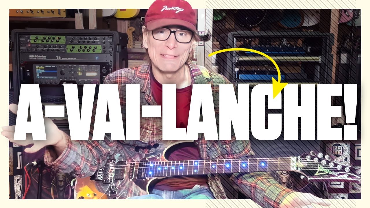 Steve Vai Guitar Lesson: How to Play Avalancha - YouTube
