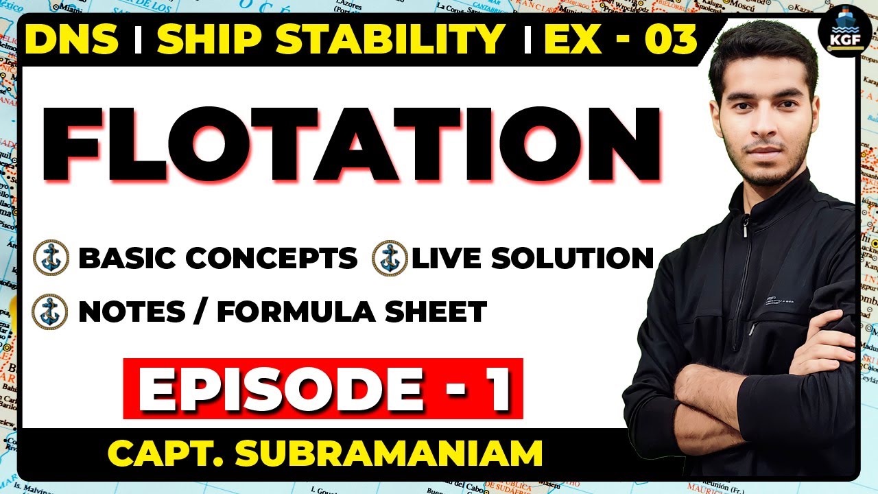 Flotation | Part 1 | Exercise 3 | Ship Stability | Capt. H Subramanyam