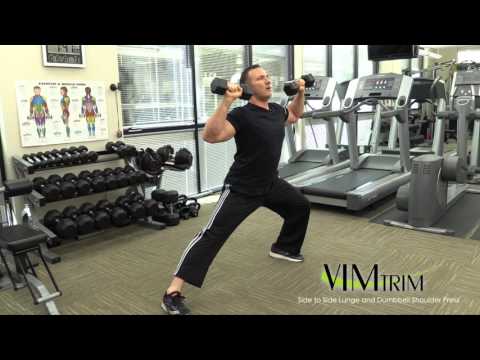 Side Lunge and Dumbbell Shoulder Press