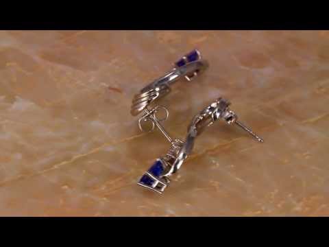 Tanzanite Elegant Swirl Earrings 1.11 Carats