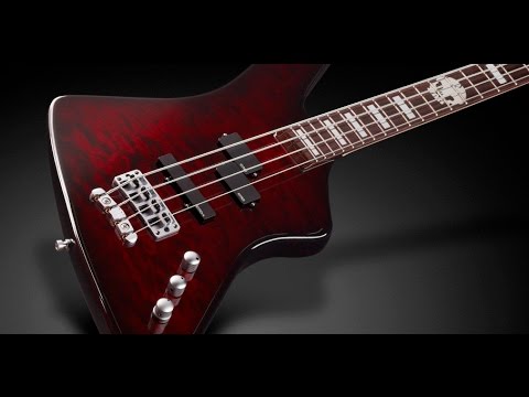 Warwick Custom Shop Reverso Rex Brown Signature Bass, Burgundy Blackburst Transparent High Polish image 10