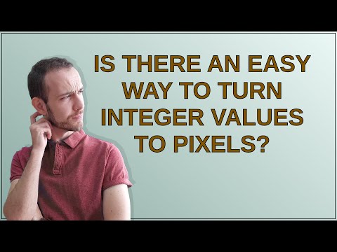 Arduino: Is there an easy way to turn integer values to pixels?