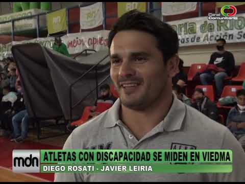 ATLETAS CON DISCAPACIDAD SE MIDEN EN VIEDMA   DIEGO ROSATI JAVIER LEIRIA