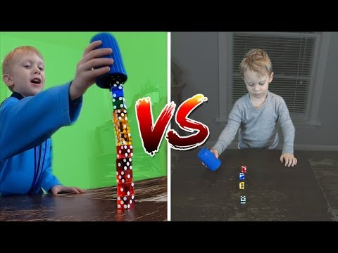 Little Brother Trick Shot Battle! | That's Amazing