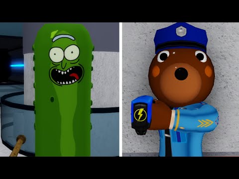 ROBLOX PICKLE RICK PIGGY 2 NEW Officer DOGGY ALL JUMPSCARES COMPARISON SIDE BY SIDE