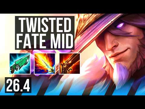 TWISTED FATE vs VLADIMIR (MID) | Good KDA: 18/1/6, 34K damage | EUW Diamond | 26.4