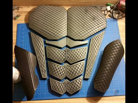 How to make clean straight detail lines in EVA foam cosplay armor by Griffin Cosplay