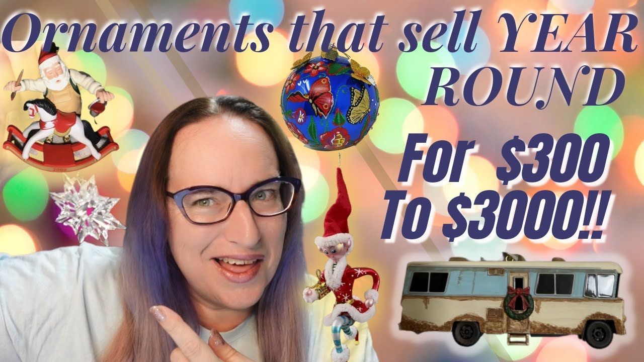 Watch video Ornaments That Sell YEAR ROUND For BIG Money Swarovski Hallmark Radko +++ Now Ornaments That Sell YEAR ROUND For BIG Money Swarovski Hallmark Radko +++