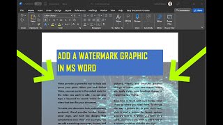 How to Add A Background Watermark Picture To Word Documents