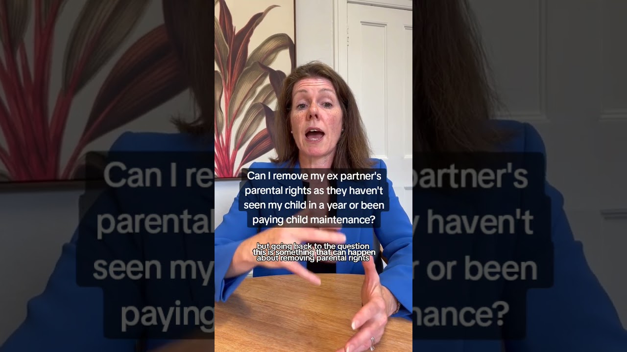 Can I remove my ex partener's parental rights as they haven't seen my child in ayear or been paying child maintenanance?