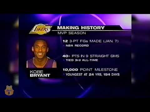 Kobe Bryant Scores 44 Pts to Average 30 PPG   April 16, 2003 vs Warriors Full HL, VICIOUS Dunk
