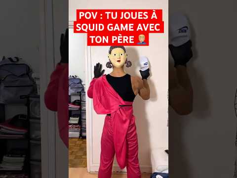 POV: YOU'RE PLAYING SQUID GAME WITH YOUR DAD 🤦🏼‍♂️ #humor #dad #funny #sketch #couple #squidgame