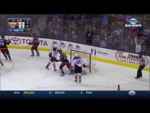 Scott Hartnell hat trick vs. Ducks