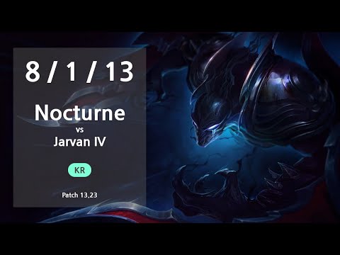 Nocturne Jungle vs Jarvan IV - KR GrandMaster Patch 13.23