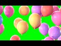 GREEN SCREEN FLYING BALLOONS NO COPYRIGHT FREE TO USE ANIMATION EFFECTS