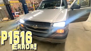 Tried Everything, Then FIXED  P1516 Throttle Position Sensor Code 2003 Chevy Silverado