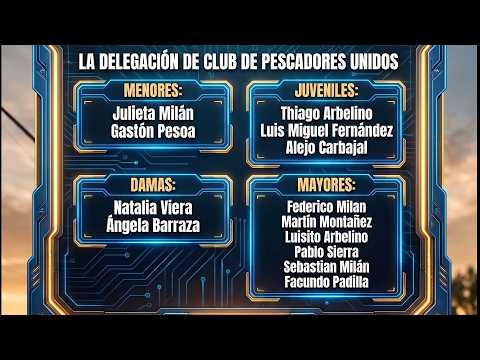 Club de Pescadores Unidos representará al departamento en la quinta fecha del Campeonato del Litoral