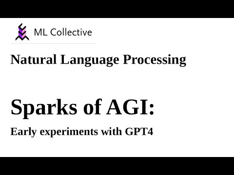 Sparks of AGI: Early experiments with GPT-4