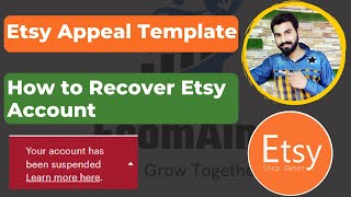 How to Recover Etsy Account | Etsy Account Reinstate | Etsy Account Appeal  Template | #etsy 2023