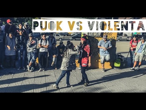 Puok v/s Violenta - Batalla de Exhibición / La Junta de los Freestylers VI