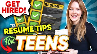 Resume Writing Tips for Teens - Get Your First Job Soon