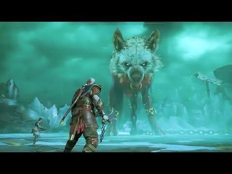 God Of War Ragnarok Soul In Giant Wolf Scene PS5 1080p