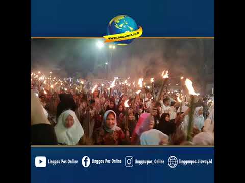 Pawai Obor Sambut Tahun Baru Islam di Lubuk Linggau