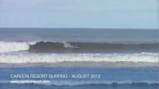 preview picture of video 'Cardon Resort, surfing on august 2012'