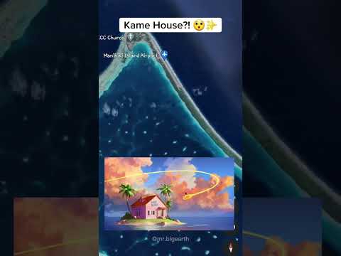 I found master Roshi's Kame house on google maps 😅✨️ #shorts