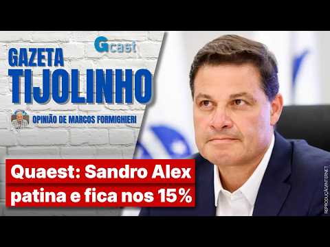 Pesquisa Quaest: Sandro Alex patina e fica nos 15% | Tijolinho - Marcos Formighieri