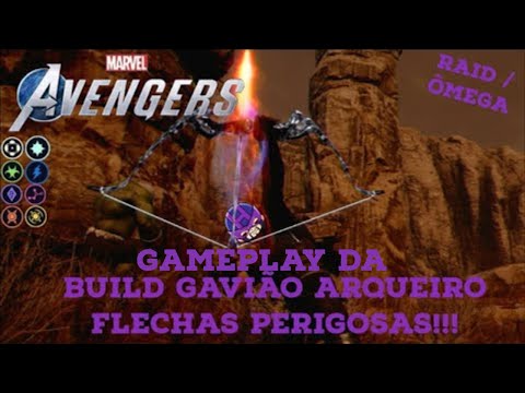 Gameplay da build RAID/OLT Gavião Arqueiro Flechas perigosas!!! Marvel's Avengers