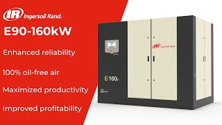 E-Series Oil-Free Rotary Screw Air Compressors 90-160 kW