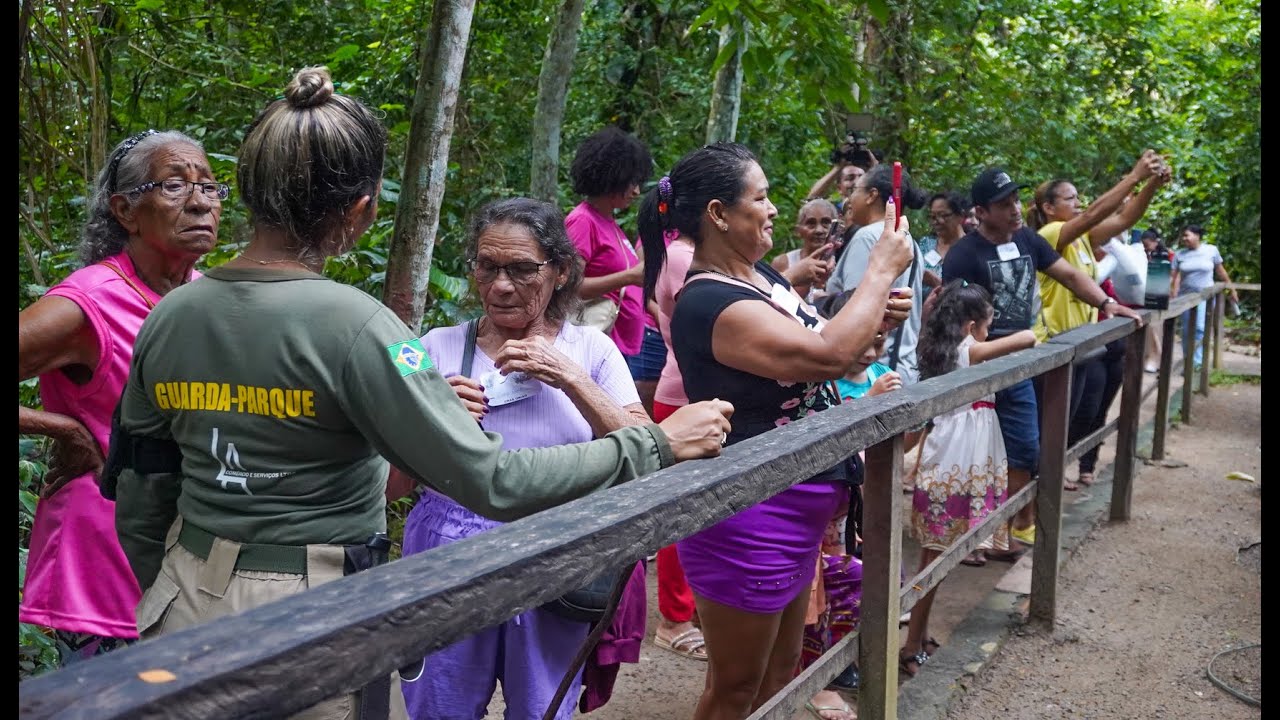 Idosos do projeto “Melhor Idade” da Prefeitura de Macapá participam de passeio guiado no BioParque da Amazônia 